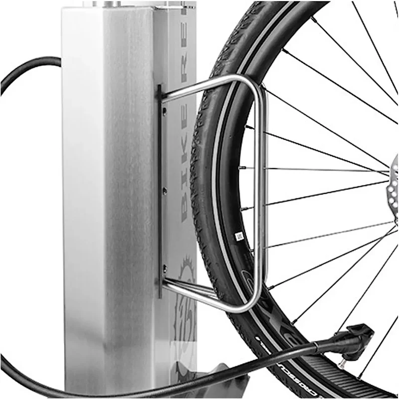 Kleiner Hilfs-Fahrradständer aus Edelstahl AISI 304, für ibombo Fahrrad-Reparaturstation