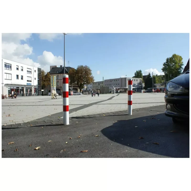 Absperrpfosten Stahlrohr Ø 108x2,9 mm, herausnehmbar mit Profilzylinder