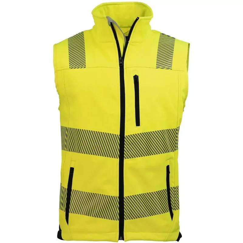 Warnschutz-Softshellwesten Prevent Farbe warngelb/schwarz