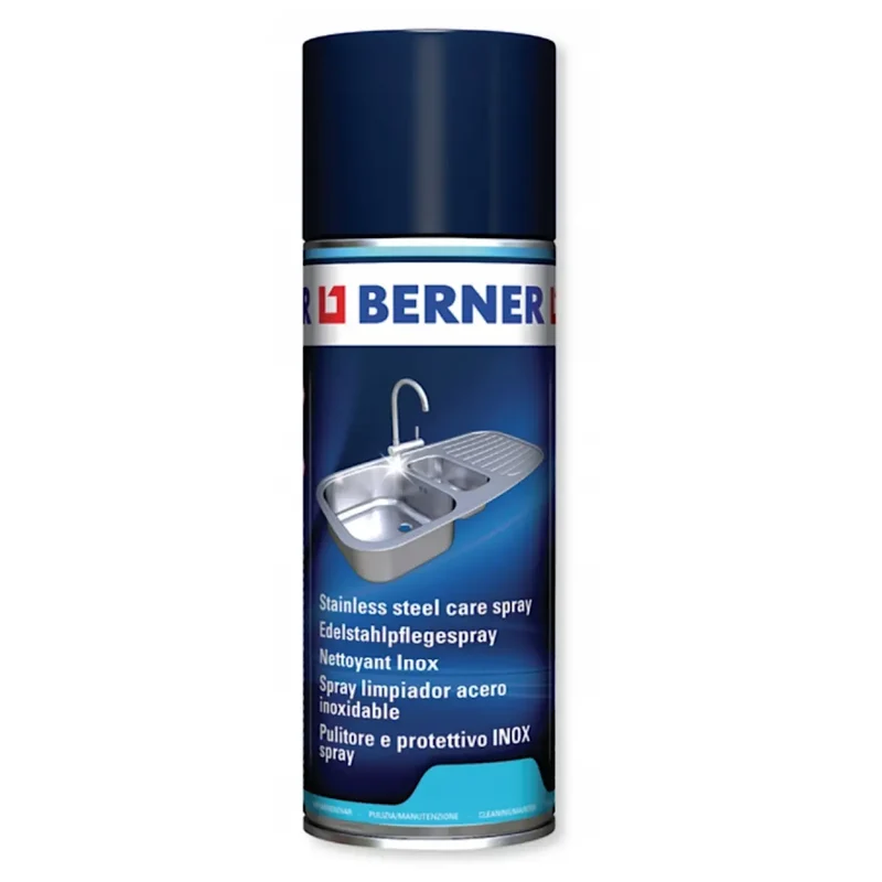 Berner Edelstahlpflegespray 400 ml, für ibombo Fahrrad-Reparaturstation
