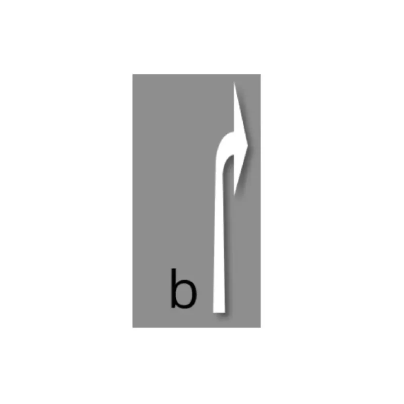 PREMARK™ Easy, Abbiegepfeil - rechts, 1000, weiß – VPE 5 Stück