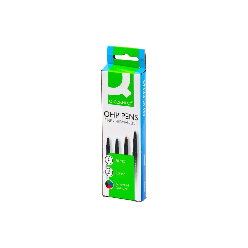 Faserschreiber - permanent, ca. 0,7 mm (F), 4er Pack
