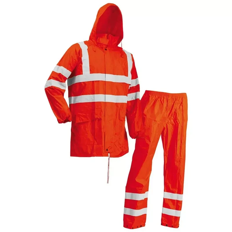 Warnschutz-Regenset LR40552, Farbe orange