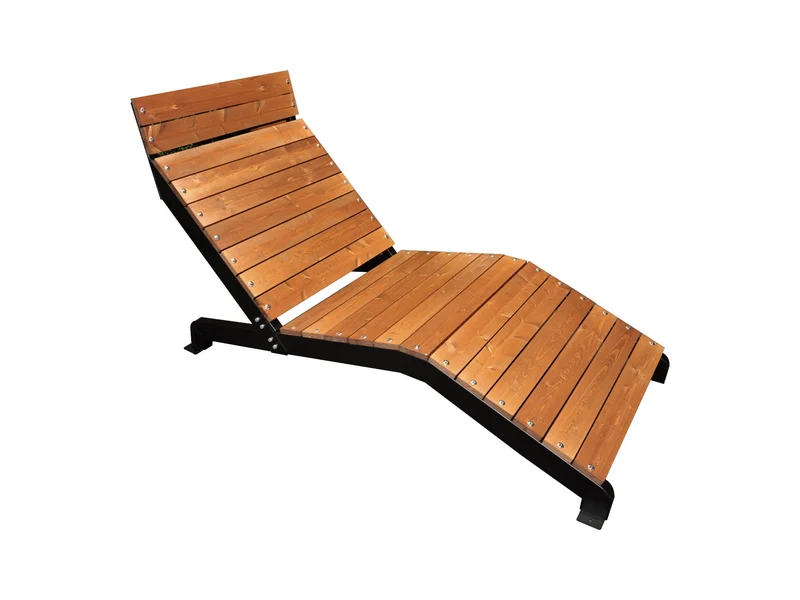 Gartenliege Rafaello aus Holz in Braun
