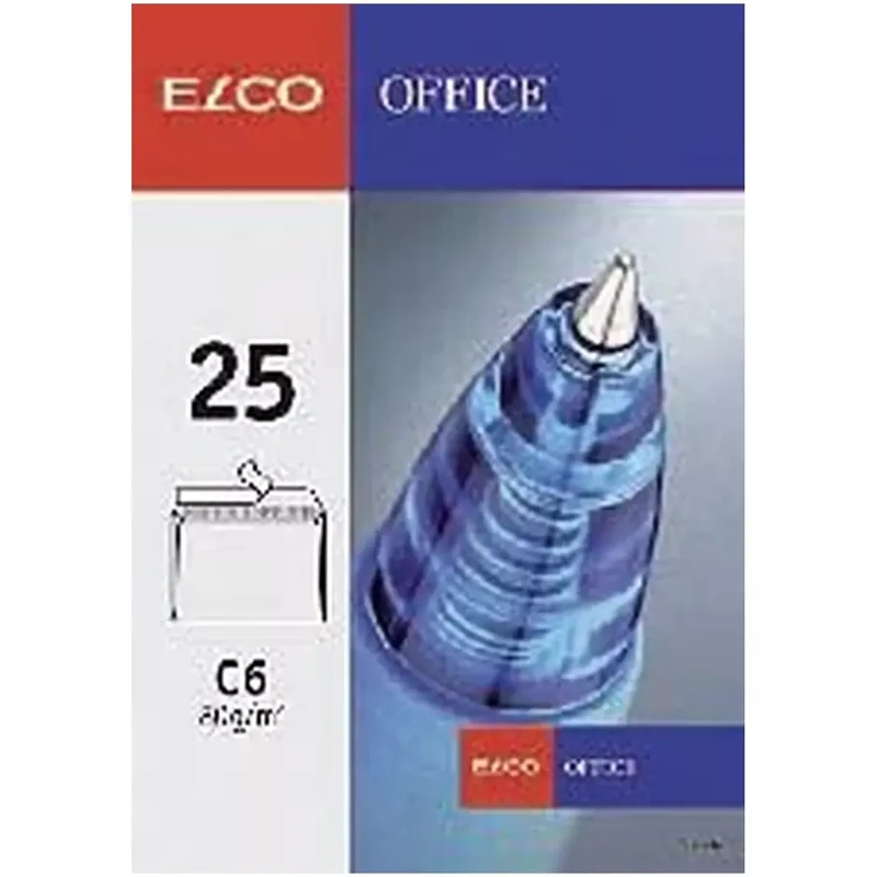 Briefumschlag Office - C6, hochweiß, haftklebend, ohne Fenster, 80 g/qm, 50 Stück