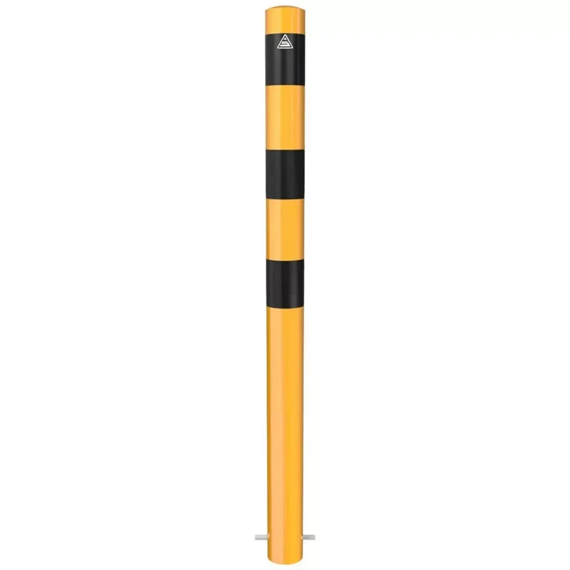 Absperrpfosten Stahlrohr Ø 89x2,9 mm gelb / schwarz