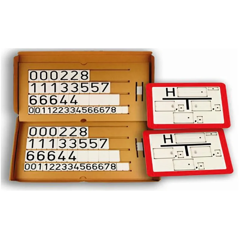 Schieberschilder, Set von 2 Schilder inkl. Klick-Feldermaterial