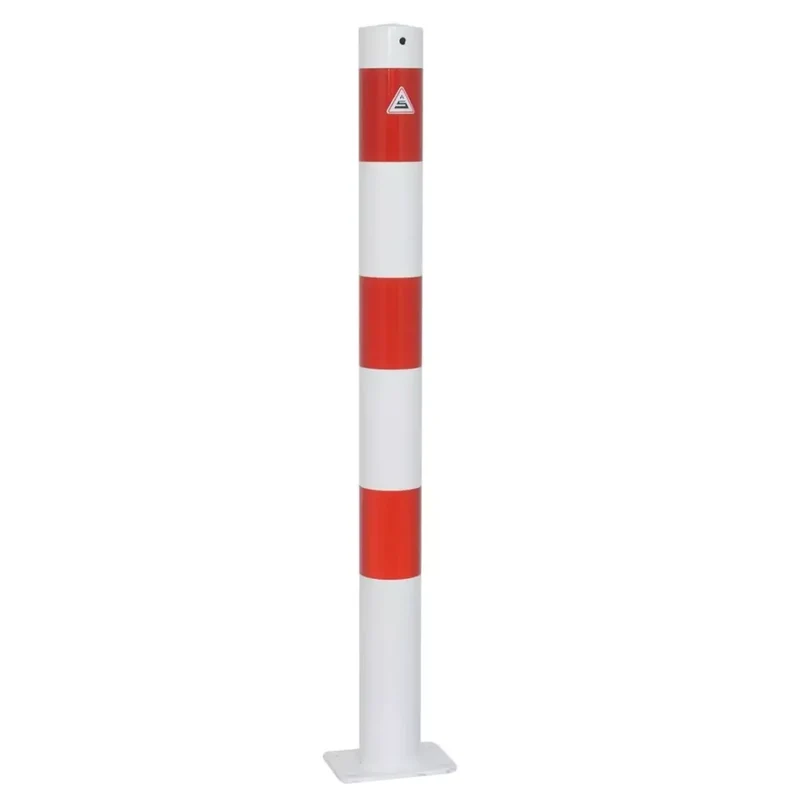 Absperrpfosten Stahlrohr Ø 76x2,6 mm ortsfest allseitig bis 30° neigbar