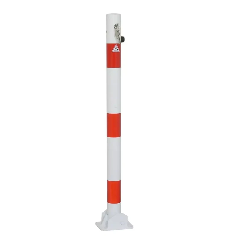 Absperrpfosten Stahlrohr Ø 60x2,5 mm, umlegbar, mit Profilzylinderschloss