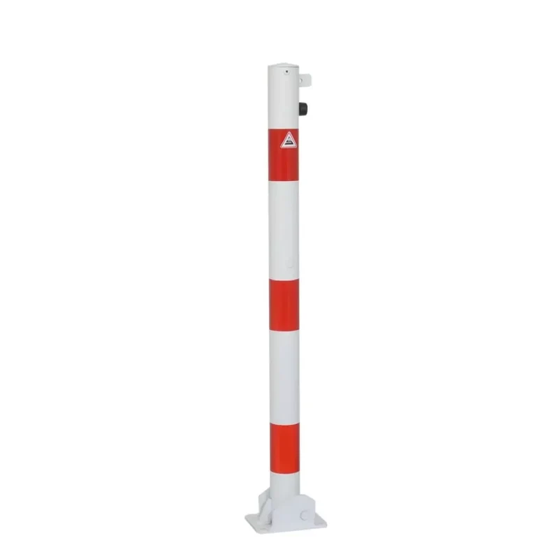 Absperrpfosten Stahlrohr Ø 60x2,5 mm, umlegbar, für Vorhangschloss