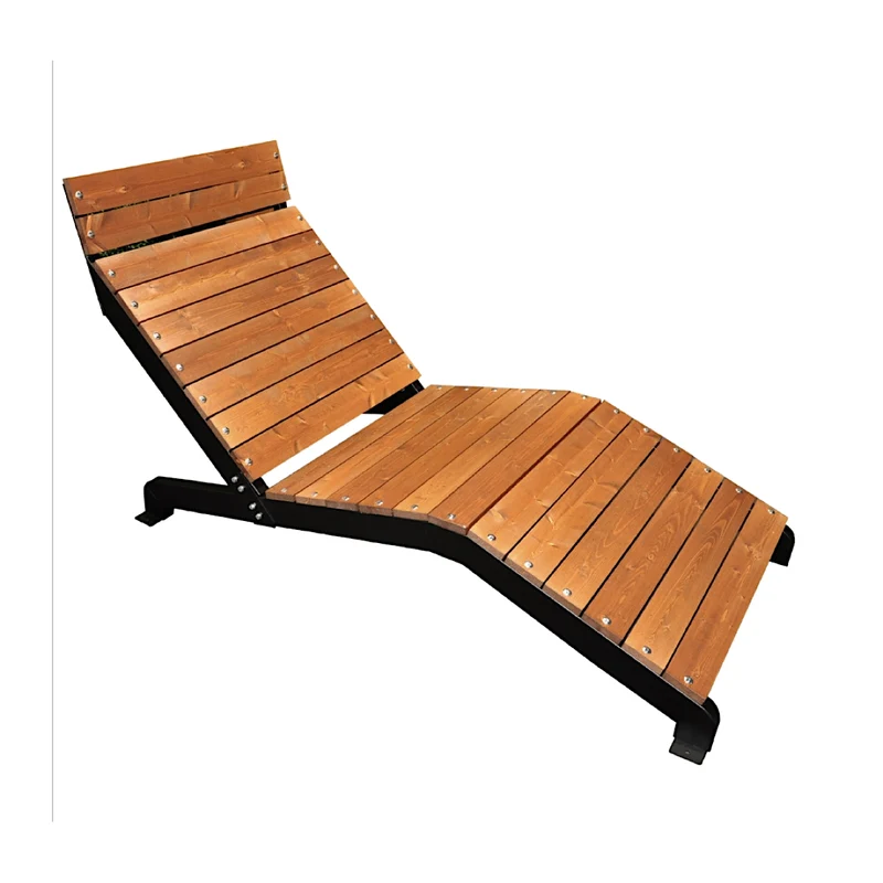 Gartenliege Rafaello aus Holz in Braun