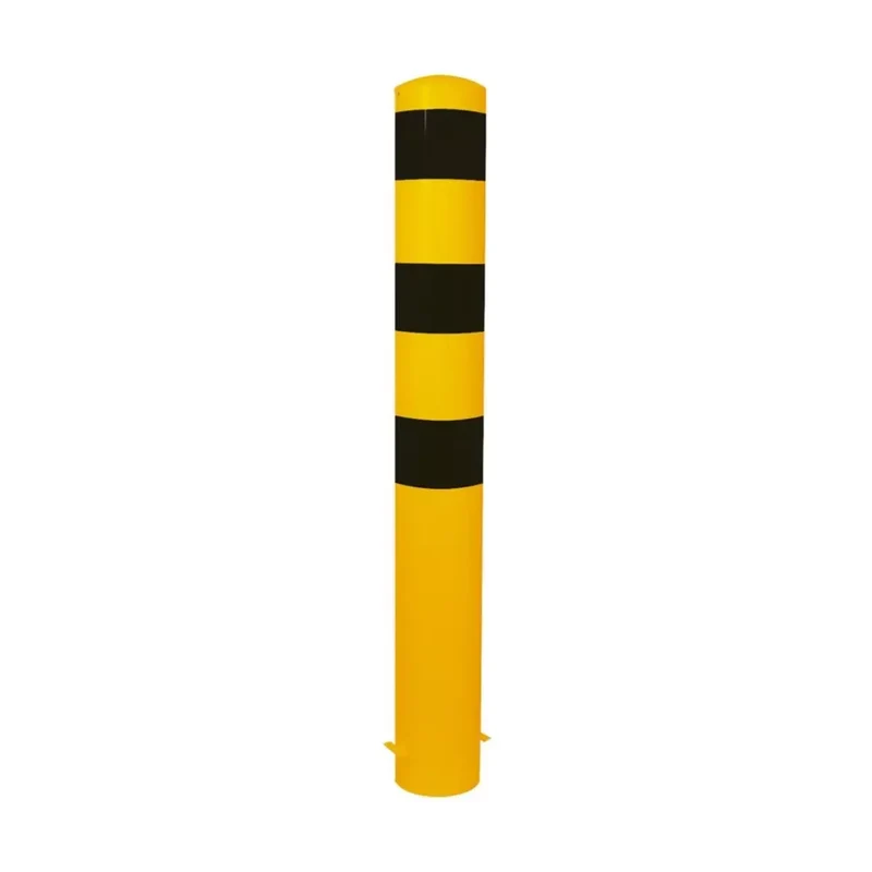 Stahlrohrpoller Ø 152x3,2 mm, herausnehmbar, ohne Verschluss gelb / schwarz