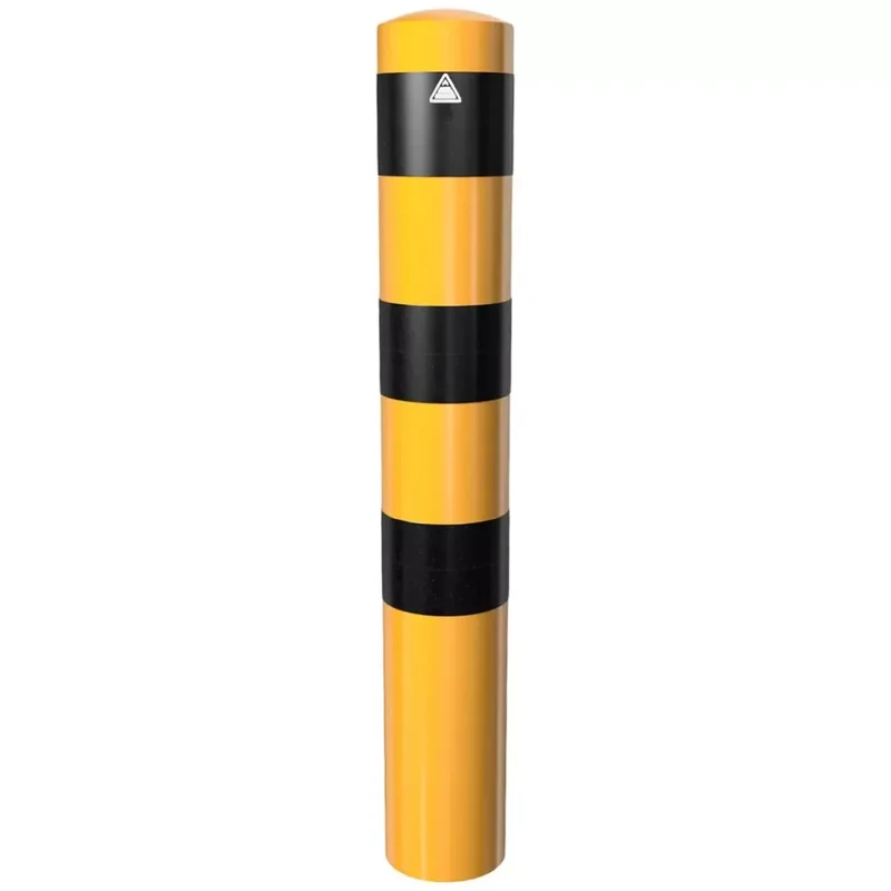Stahlrohrpoller Ø 152x3,2 mm ortsfest, zum Einbetonieren gelb / schwarz