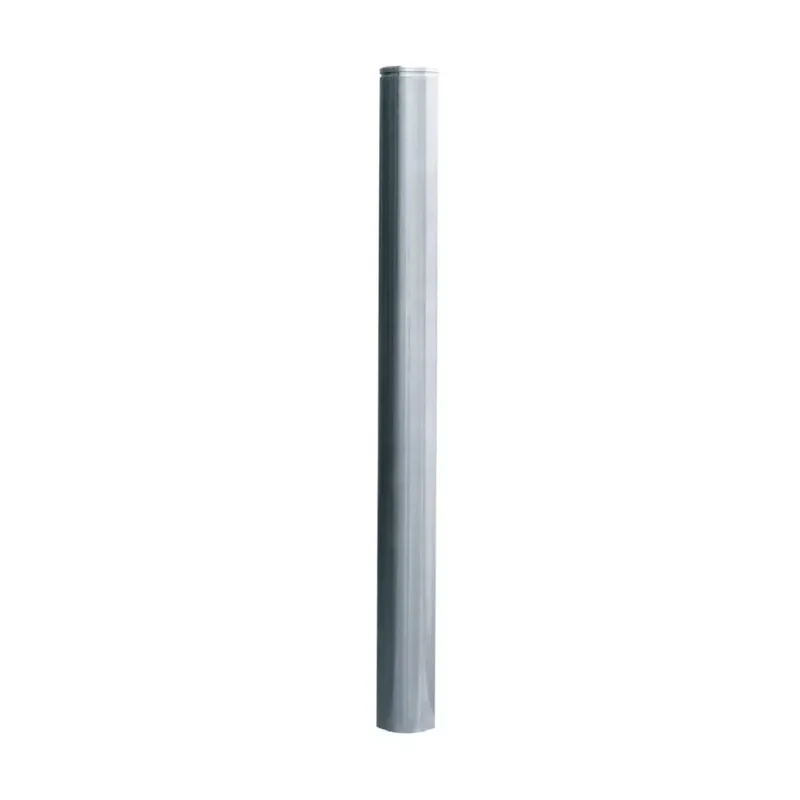 Edelstahlpfosten Ø 76 mm mit Ziernut