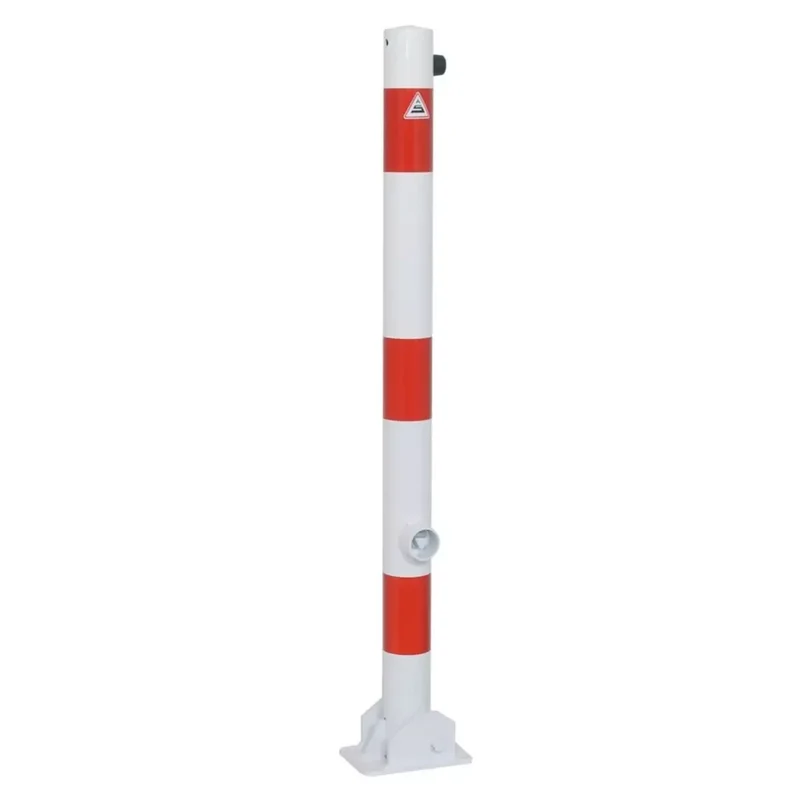 Absperrpfosten Stahlrohr Ø 60x2,5 mm, umlegbar, mit Dreikantverschluss
