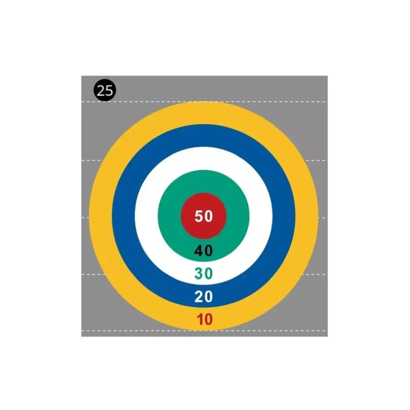 Decomark™ Spielplatzmarkierung, Zielscheibe, 4000x4000 mm