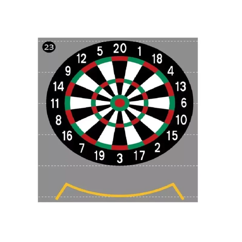 Decomark™ Spielplatzmarkierung, Dartscheibe, 4000x4000 mm