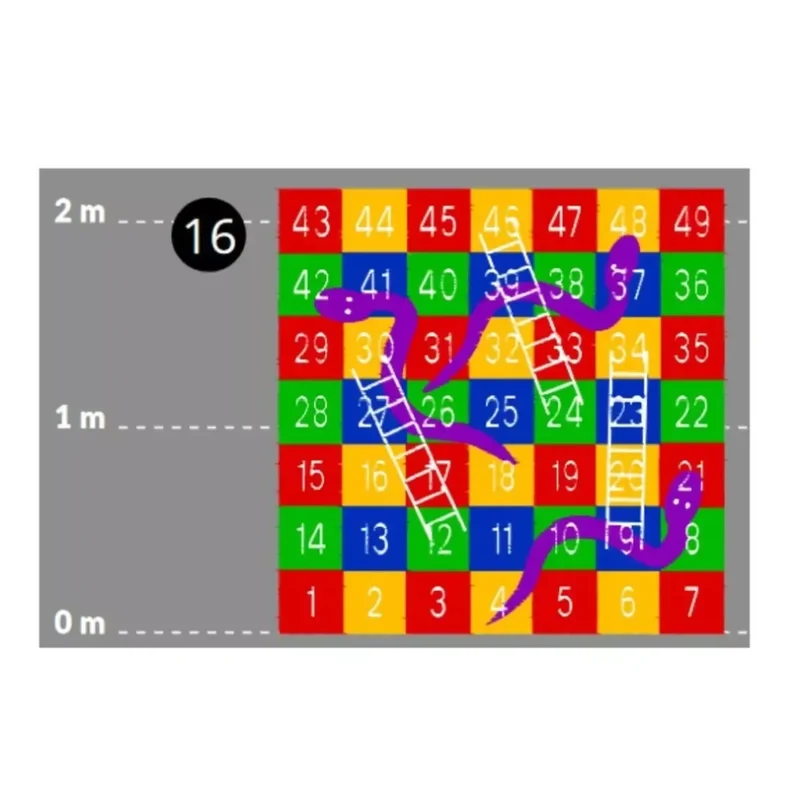 Decomark™ Spielplatzmarkierung DecoMark Spiel und Sport, Schlangen+Leitern