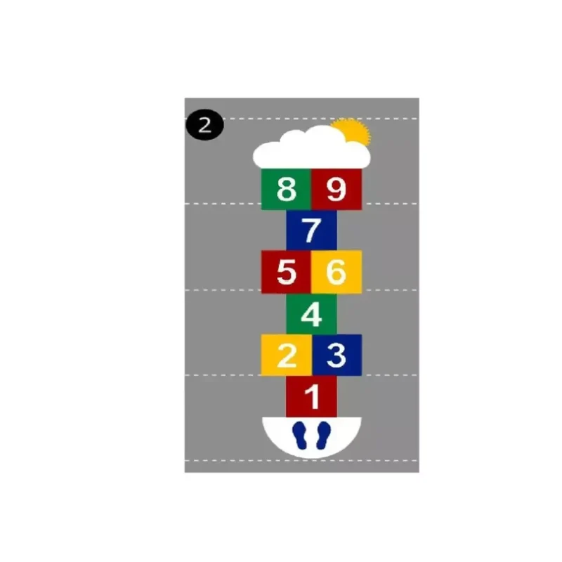 Decomark™ Spielplatzmarkierung DecoMark Spiele 1-9