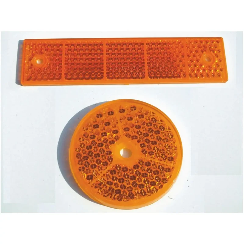 Reflektor-Satz orange, 2xØ 60 mm, 1x180x40 mm