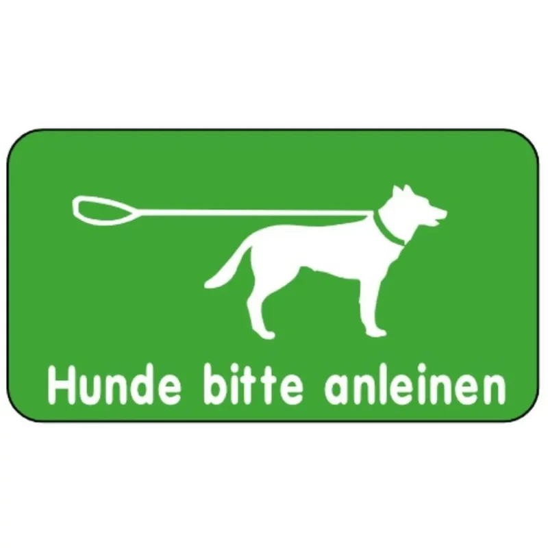 Verbotsschild SA 14 Hunde bitte anleinen 231 x 420 mm