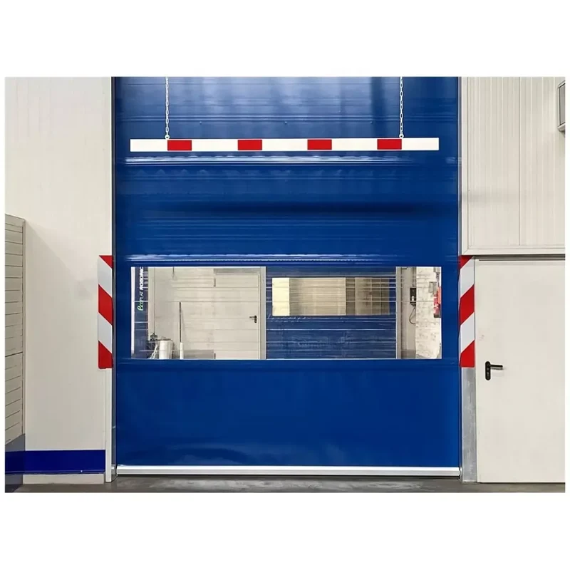 Barriere Aluminiumprofil weiß beschichtet / rot reflektierend