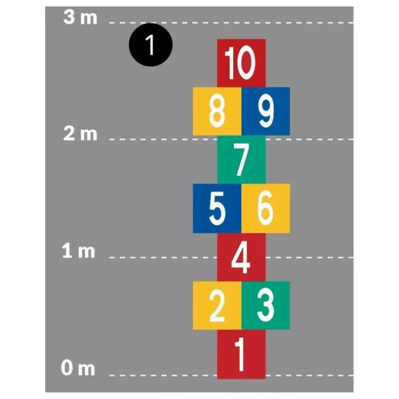 Decomark™ Spielplatzmarkierung DecoMark Spiele 1-10