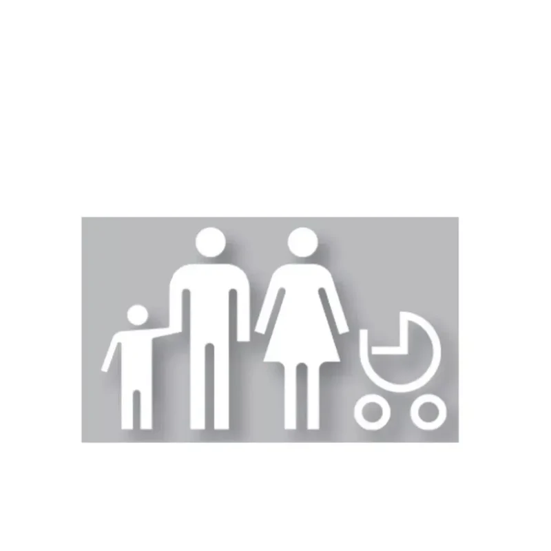 PREMARK™ Parkplatzmarkierung, Familie, 875x1500, Richtung Links, weiß – VPE 1 Stück