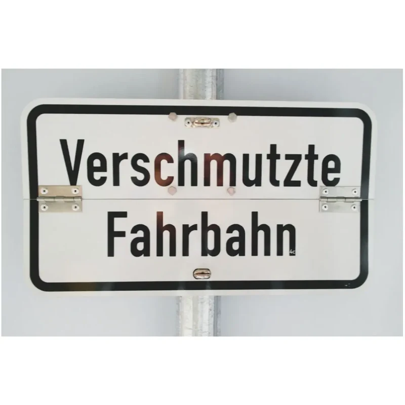 Klappschild Rechteck 900 x 600 mm horizontal klappbar RA2