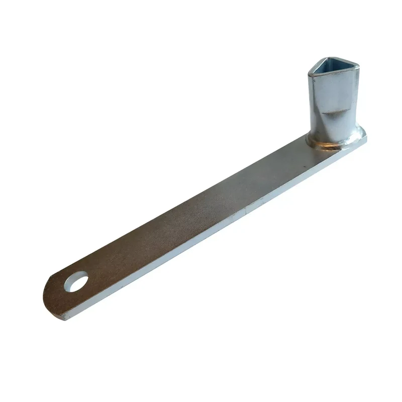 Dreikant-Kombi-Schlüssel aus Temperguss, Länge: 185 mm, Seitenlänge ca. 19 mm +/- 1 mm, DIN 3223