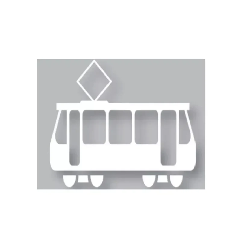 PREMARK™ Fahrbahnmarkierung, -Straßenbahn- 800x900, Richtung links, weiß – VPE 5 Stück