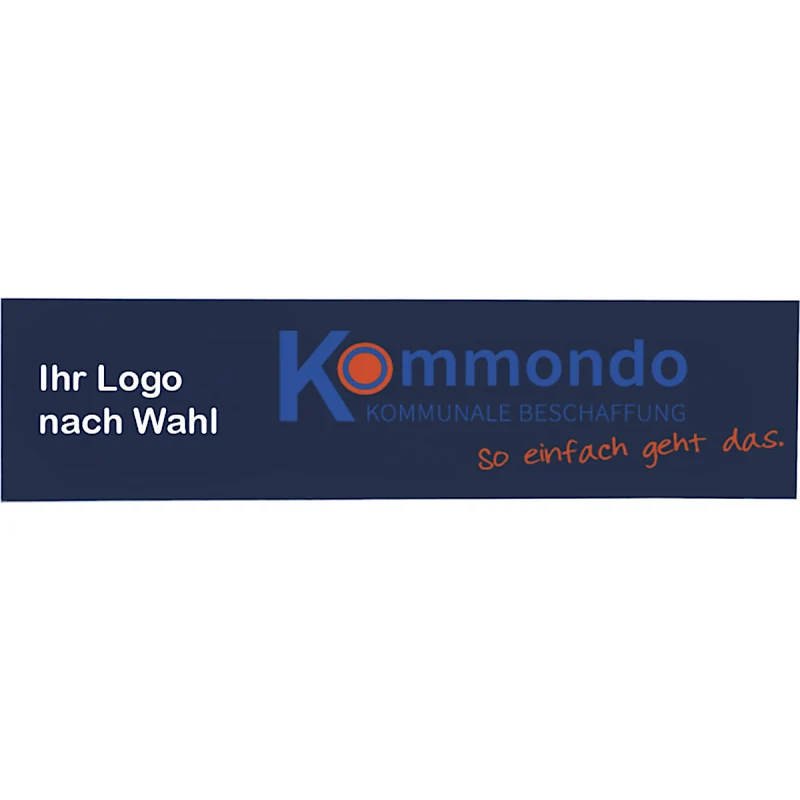 Logoschild für Betonleitwände und Betonsperre