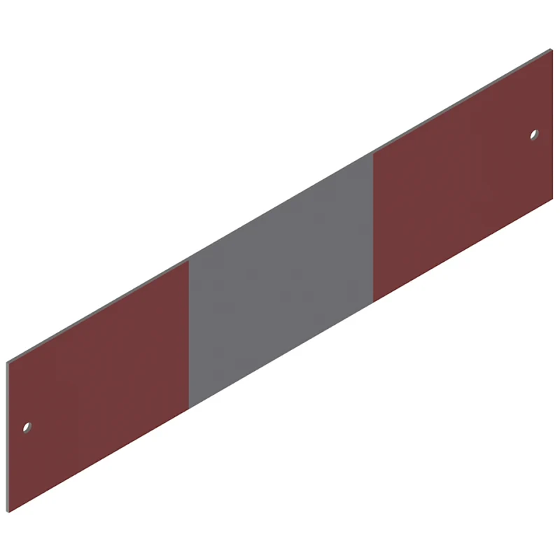 Warntafel für Betonleitwände und Betonsperre, RA1