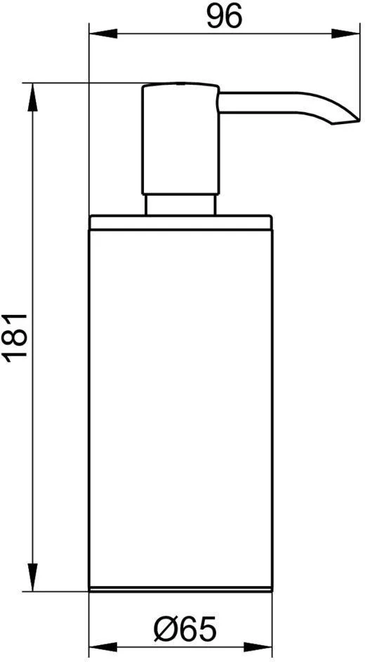 KEUCO Plan Lotionspender Standmodell verchromt mit Pumpe und Kunststoffeinsatz