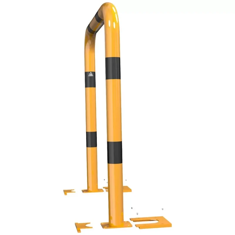 Rammschutzbügel abnehmbar Stahlrohr Ø 76 mm gelb / schwarz