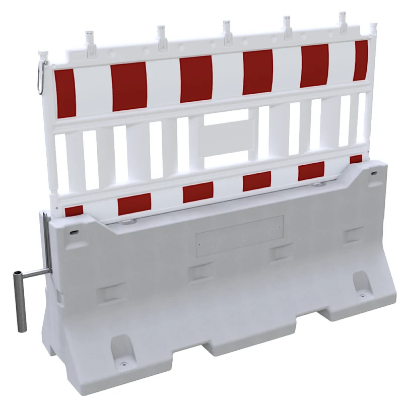 Sicherheits-Betonsperre ProSafe, mit Absperrschranke RA2