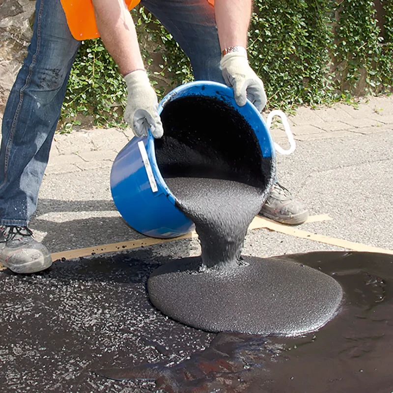 Restore Bodenreparatur-System für Beton, Asphalt, Estrich, Dreikomponenten-Gemisch (12 kg Quarzsand (Füllstoff), 5 kg Bindemittel und 0,2 kg Härter)