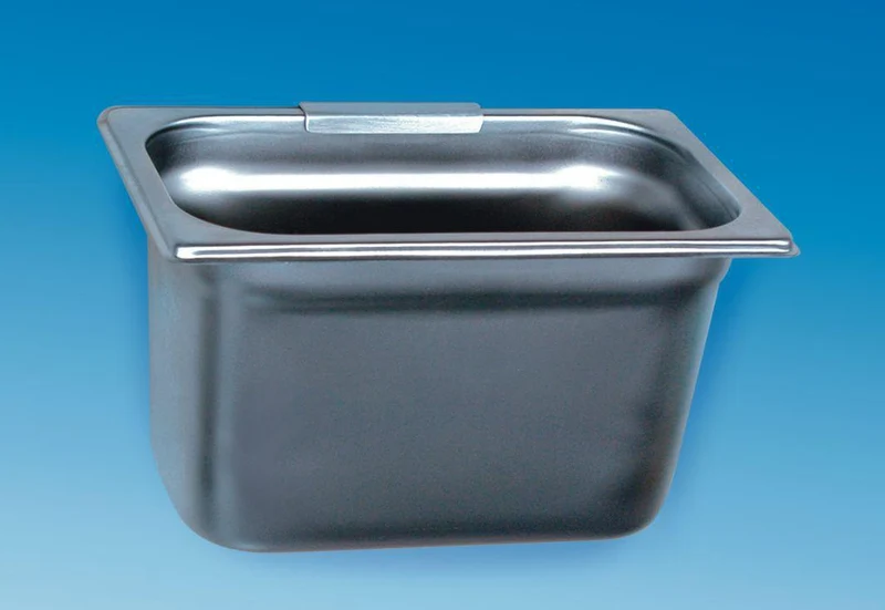 CWS Bürstenabwurfbehälter Edelstahl 155x265x164 mm mit Wandhalterung – sterilisierbar bis 121 °C