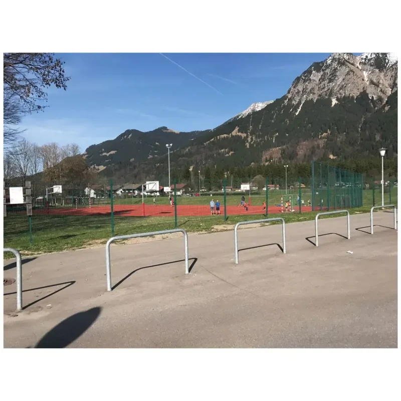 Rohrbügel aus Stahlrohr Ø 60x2,5 mm ohne Querholm für Dübelbefestigung
