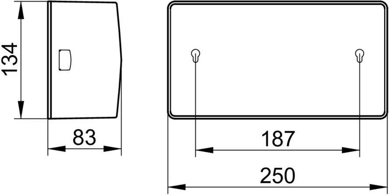 KEUCO Kleenex-Box Universalartikel 04977 verchromt – Wandmontage Kosmetiktuchspender
