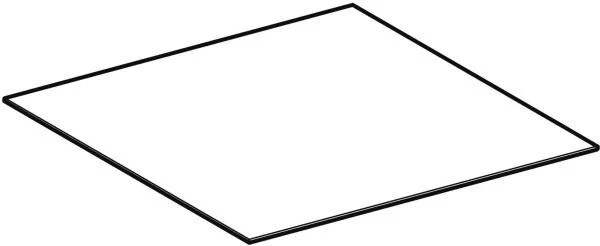 Geberit ONE Abdeckung für Seitenschrank und Seitenelement 45 x 0,4 x 46,5 cm Marmoroptik weiß
