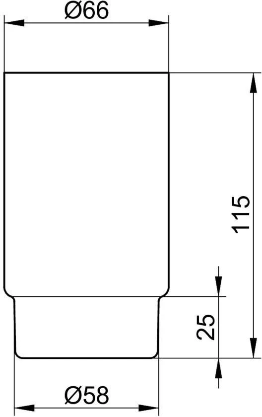 KEUCO Plan Zahnputzbecher aus Echtkristallglas – Klar, 66 mm, Wandmontage