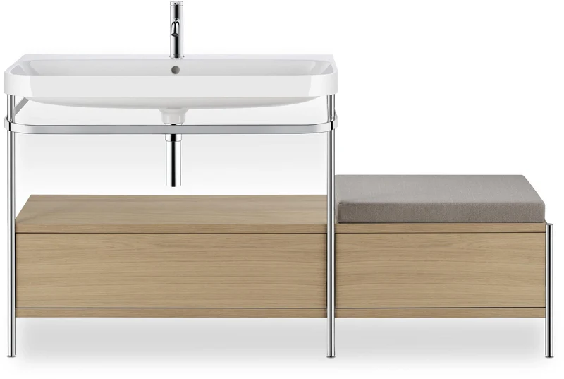 Duravit Happy D.2 Plus Sitzkissen 600x380x60 mm in Greige – Vinyl, passend zur Serie
