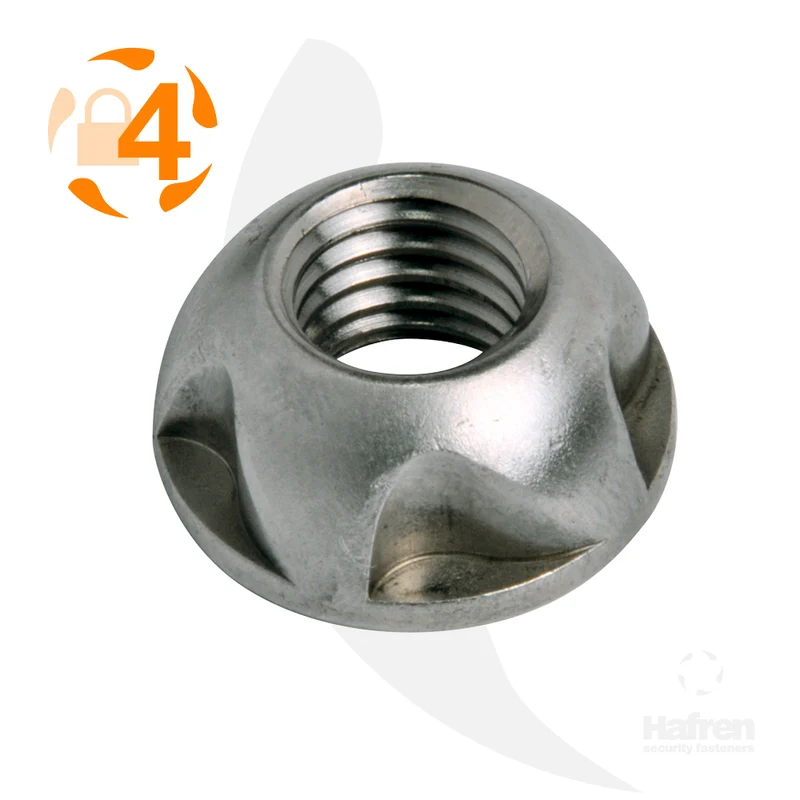 Diebstahlhemmende Mutter Kinmar Removable A2 - M6 - 10 Stück