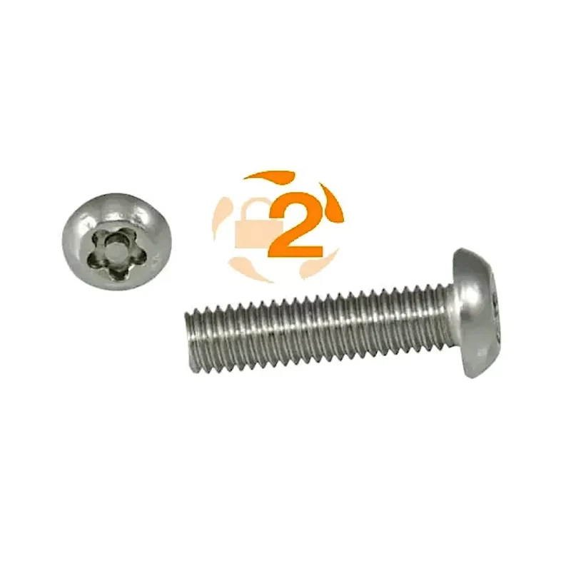 5-Stern Sicherheitsschraube M6x16, A2, Halbrundkopf – VPE 10