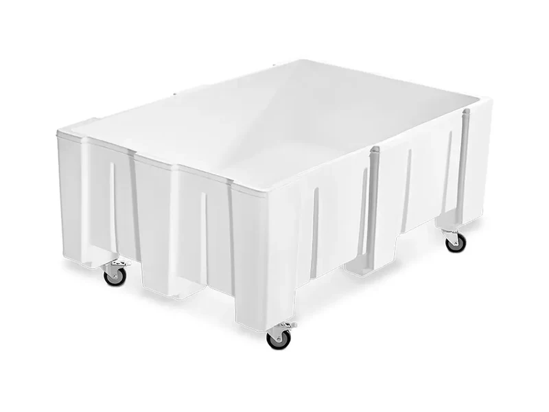 Universalwanne mit Rollen - Behälter in PE, 200 l, L.1270 x Br.860 x H.460 mm