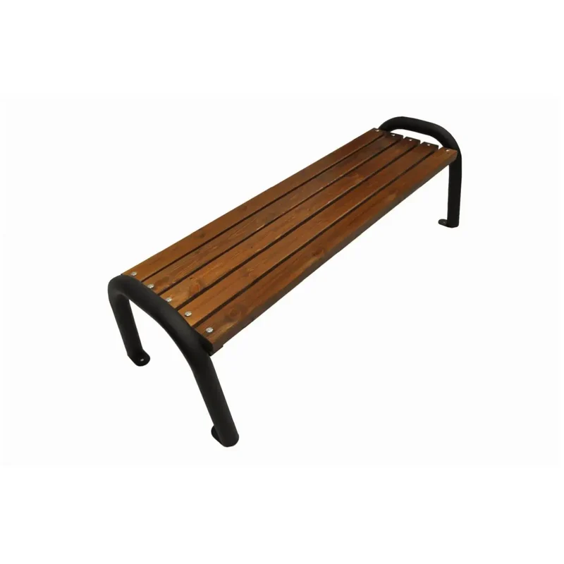 Bank Primario 188 cm, mahagoni, Gestell grau RAL 9006