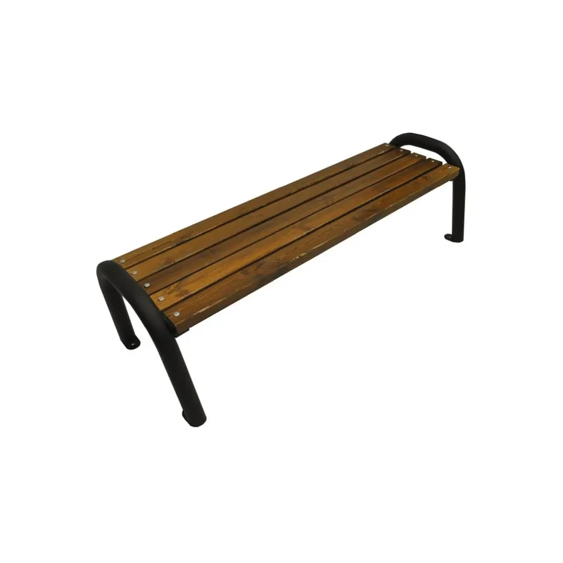 Bank Primario 188 cm, walnuss, Gestell schwarz RAL 9005