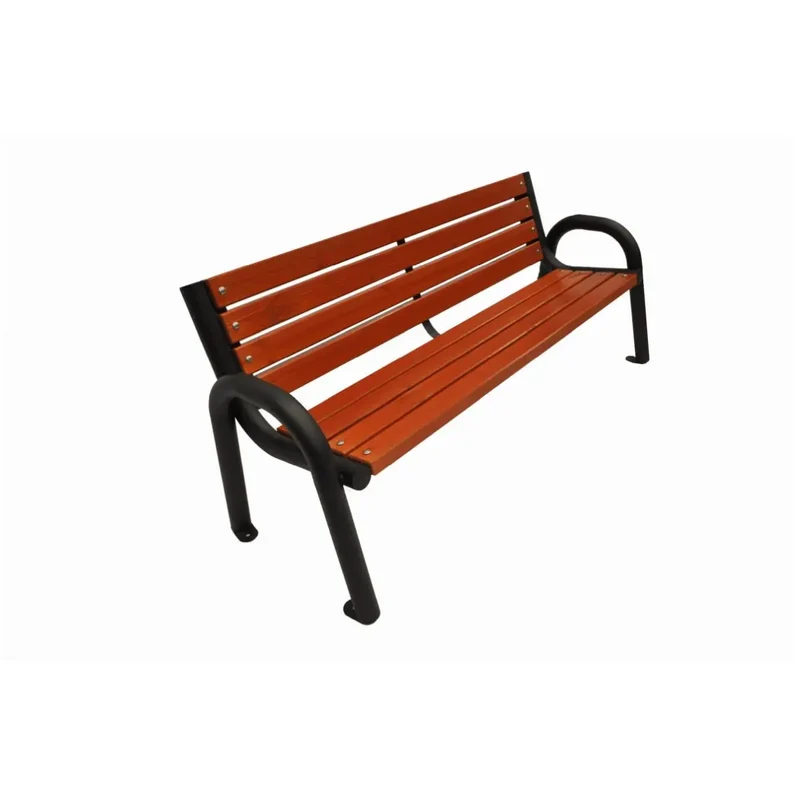 Bank Primario 150 cm, mit Rückenlehne, walnuss, Gestell grau RAL 9006