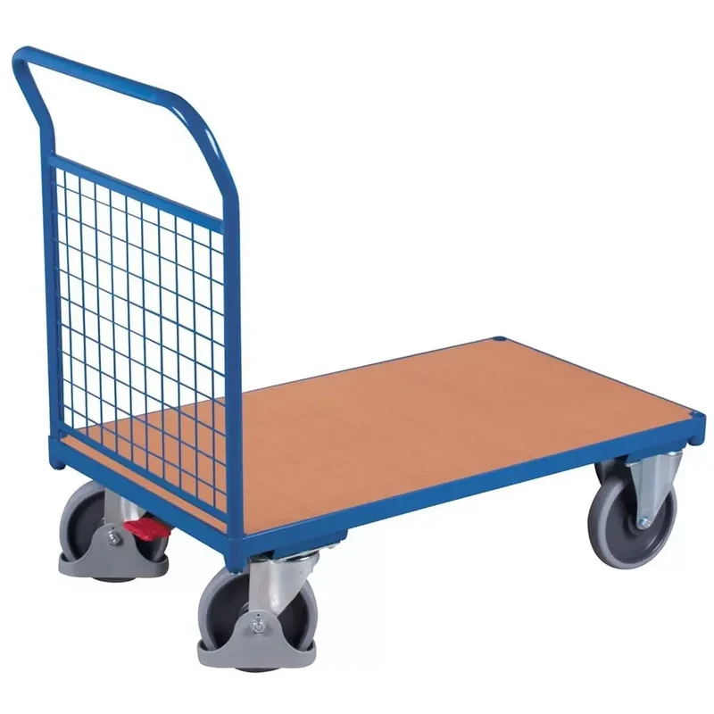 Stirnwandwagen mit Gitterwand,Ladefläche LxB 1200x800 mm, Außenmaße LxBxH 1325x800x1015 mm, Traglast 500 kg